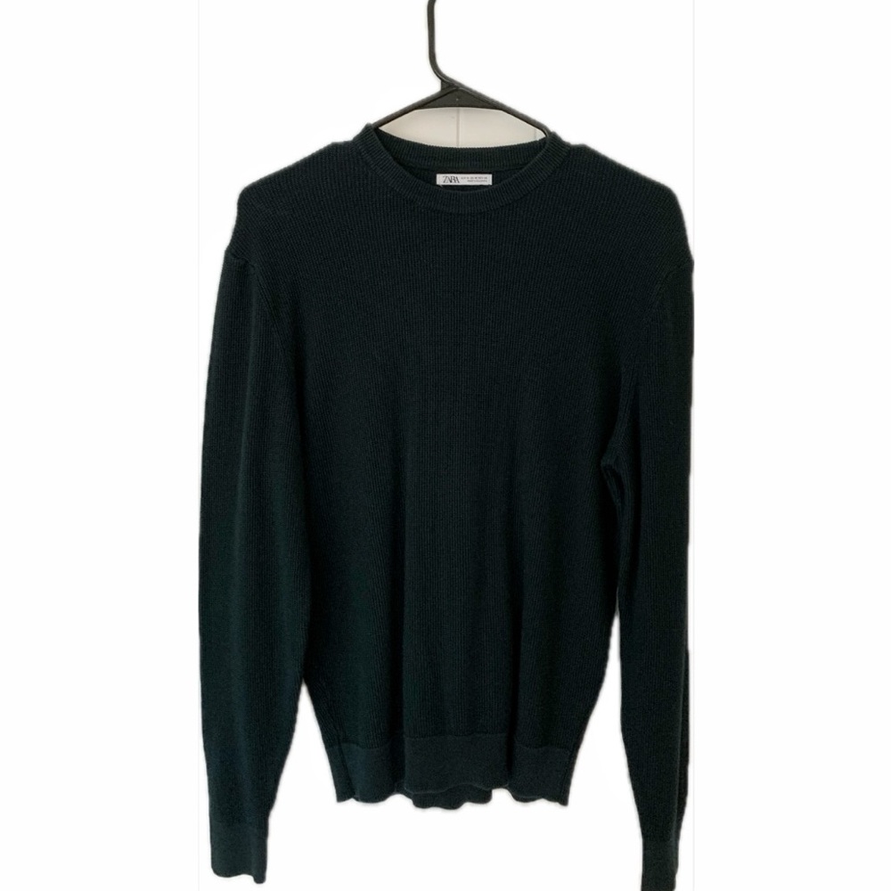 Men’s Zara Dark Green Knit Sweater